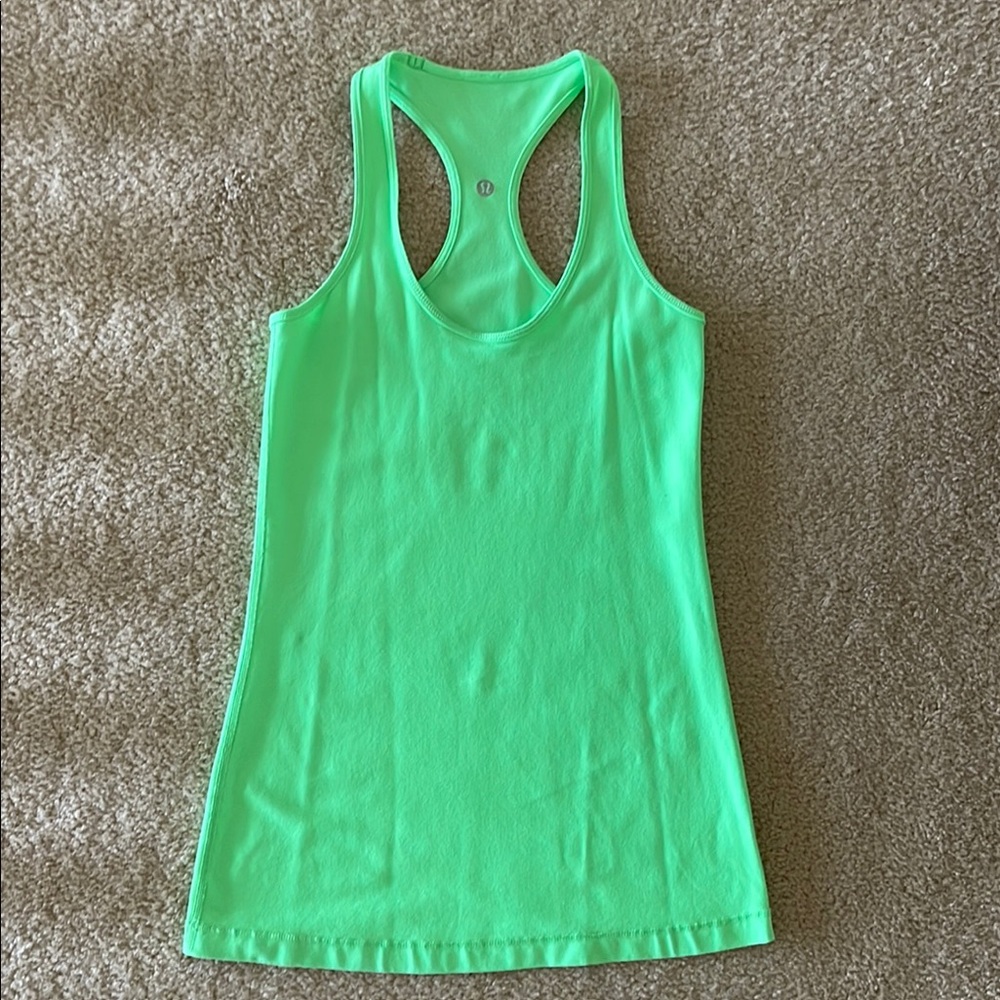 lululemon athletica Women's Green Tank Top